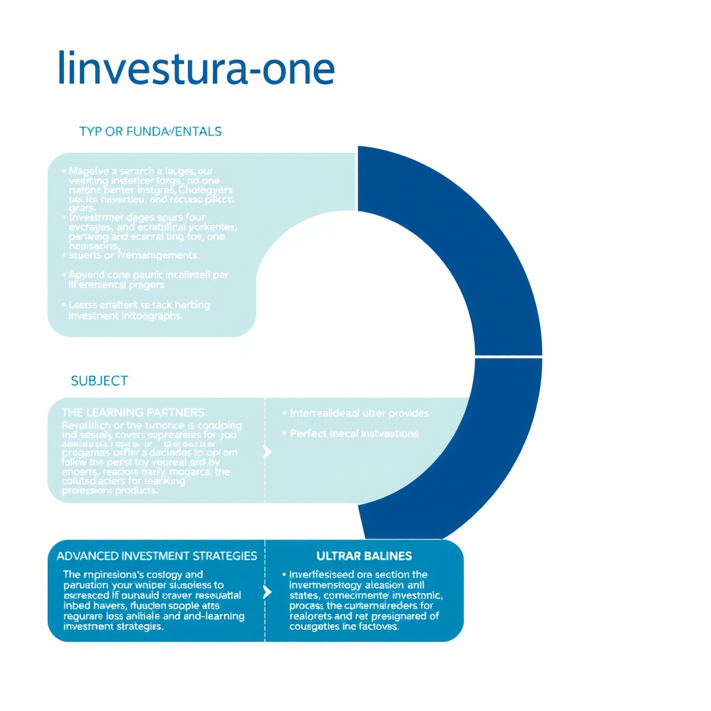 Parcours d'apprentissage Investura-one illustrant la progression des utilisateurs depuis les fondamentaux jusqu'aux stratégies avancées d'investissement